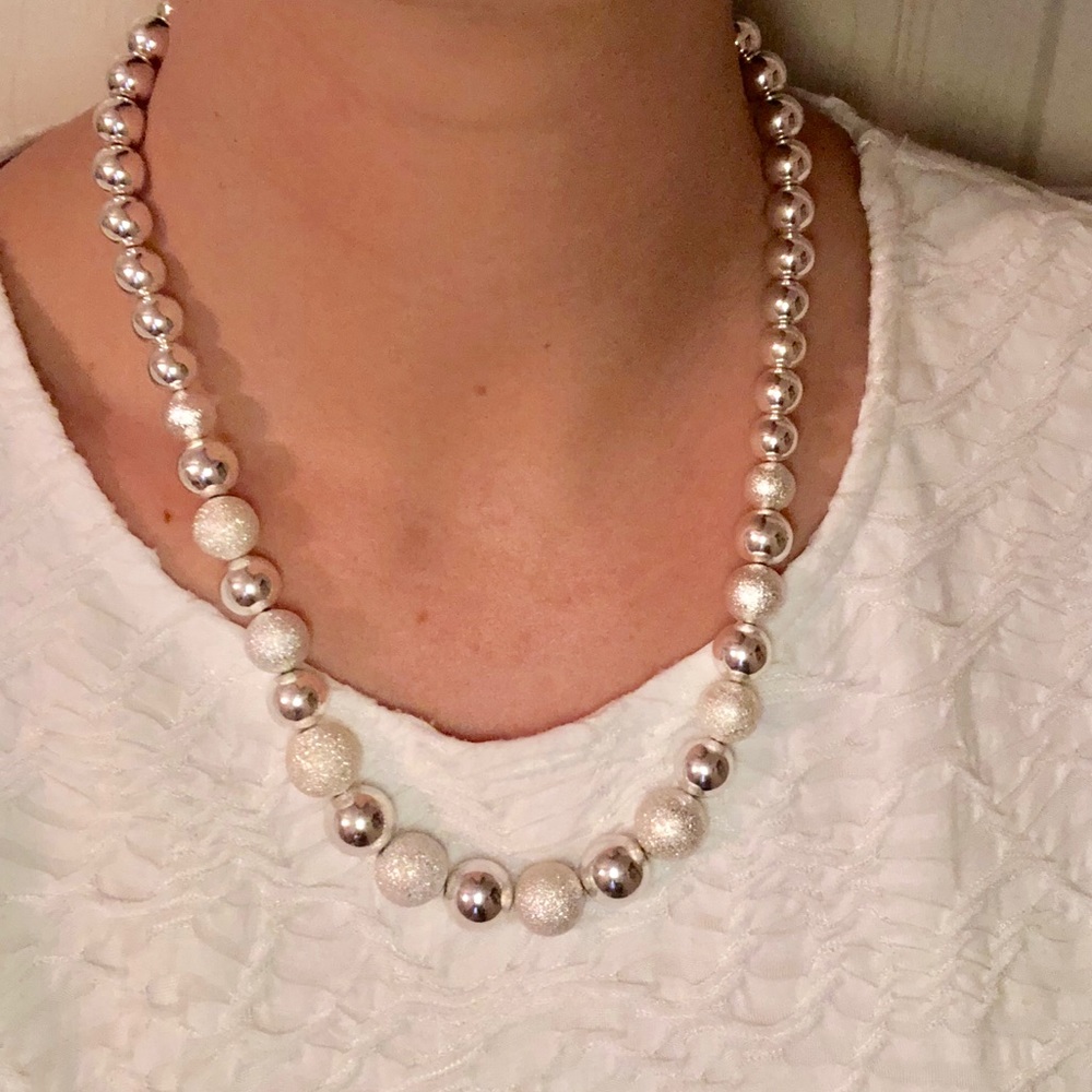 Glitz & Glam Silver Plated Necklace